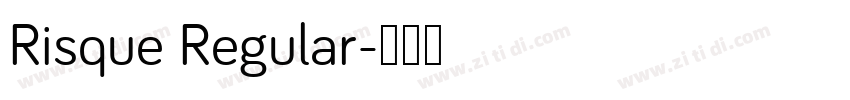 Risque Regular字体转换